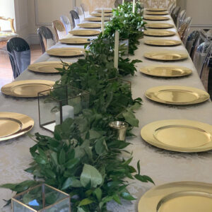 Gold Foil Mirrored Charger Plates