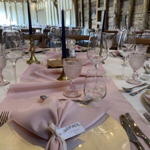 Blush Pink Table Runners