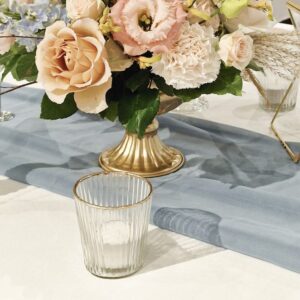 Candle Holders - Tealight Gold or Silver Rimmed Votive